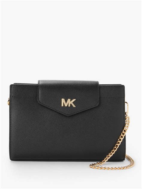 michael kors top large clutches black|michael kors black clutch bag.